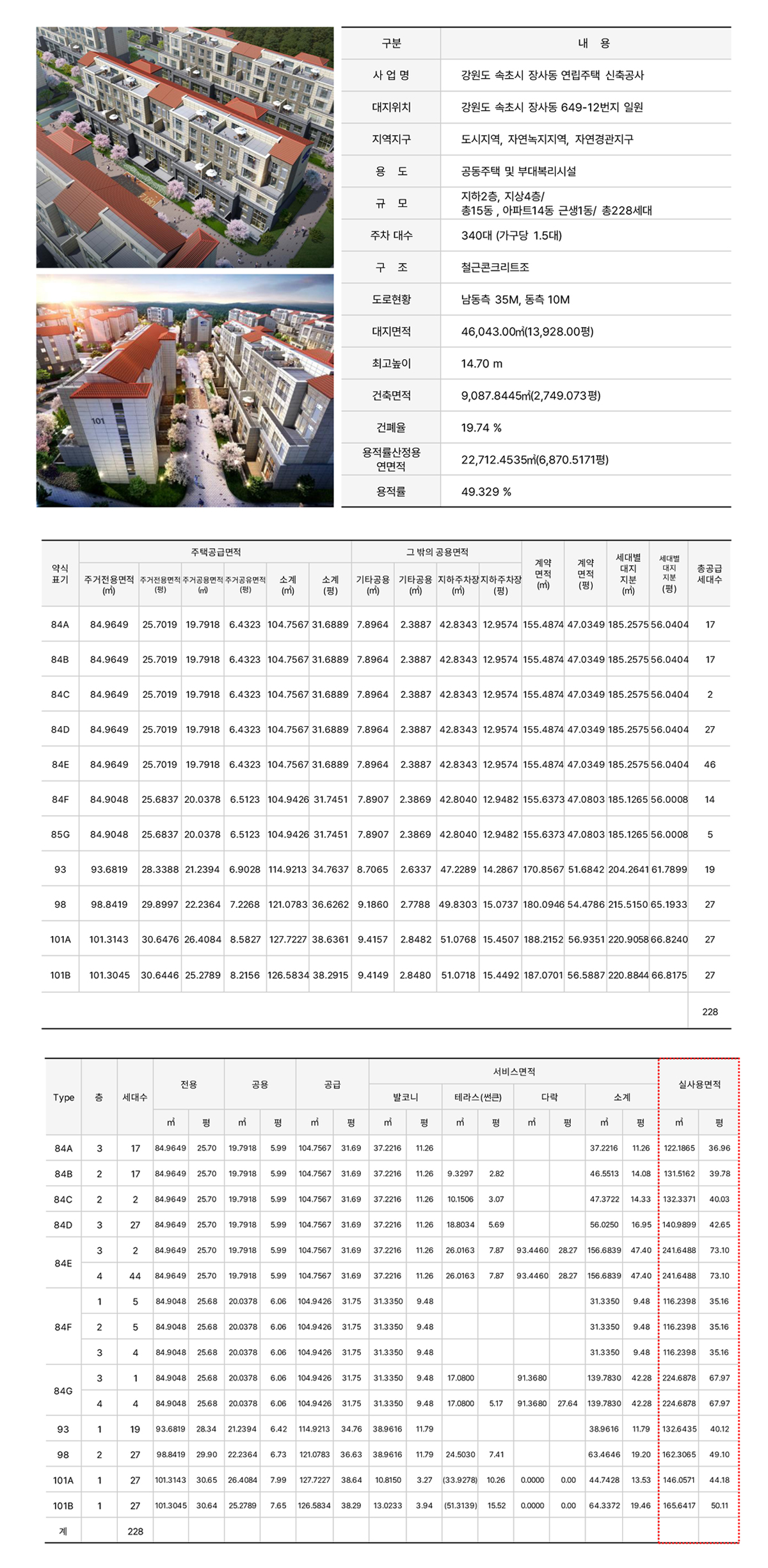 속초 중앙하이츠 THE228 계약금 10% 일백만원 동호지정 및 발코니 확장 무상지원 혜택